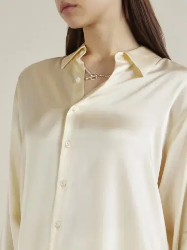 Comme Si La Classica Silk-charmeuse Shirt | Thumbnail 4 Comme Si La Classica Silk-charmeuse Shirt | Thumbnail 4