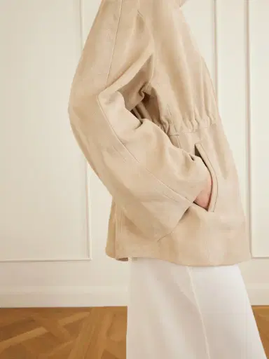 Nour Hammour Passage Suede Jacket | Thumbnail 4 Nour Hammour Passage Suede Jacket | Thumbnail 4