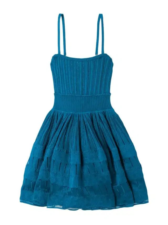Tiered Pointelle-knit Mini Dress Tiered Pointelle-knit Mini Dress