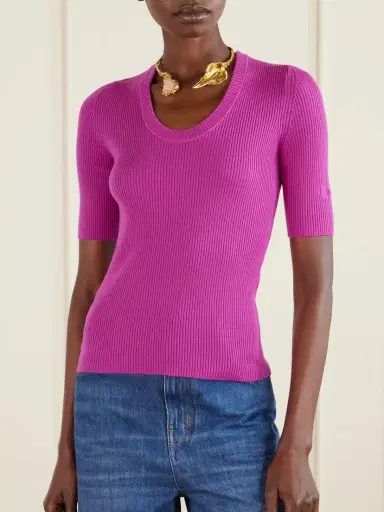 Chloé Ribbed Wool Top | Thumbnail 3 Chloé Ribbed Wool Top | Thumbnail 3
