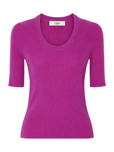Chloé Ribbed Wool Top | Thumbnail 1 Chloé Ribbed Wool Top | Thumbnail 1