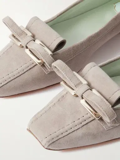 Roger Vivier Trompette Embellished Suede Loafers | Thumbnail 4 Roger Vivier Trompette Embellished Suede Loafers | Thumbnail 4