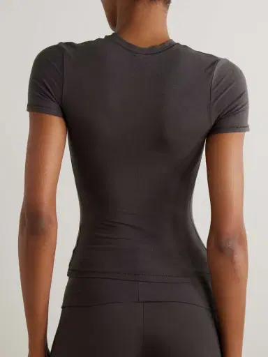 Skims Stretch-cotton Jersey T-shirt - Iron | Thumbnail 3 Skims Stretch-cotton Jersey T-shirt - Iron | Thumbnail 3