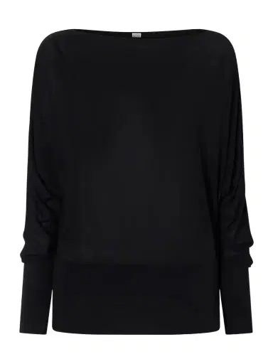 TOTEME Boatneck Jersey Top | Thumbnail 1 TOTEME Boatneck Jersey Top | Thumbnail 1