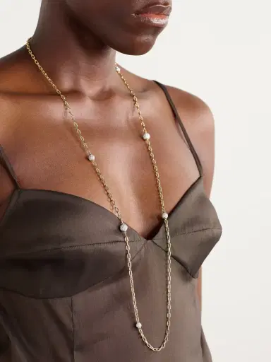 David Yurman Dy Madison® Rhodium-plated 18-karat Gold Diamond Necklace | Thumbnail 5 David Yurman Dy Madison® Rhodium-plated 18-karat Gold Diamond Necklace | Thumbnail 5