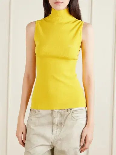 Loewe Logo-embroidered Ribbed-knit Turtleneck Top | Thumbnail 3 Loewe Logo-embroidered Ribbed-knit Turtleneck Top | Thumbnail 3