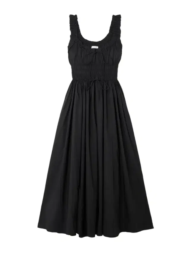 Emmaretta Tie-detailed Shirred Organic Cotton-voile Midi Dress Emmaretta Tie-detailed Shirred Organic Cotton-voile Midi Dress