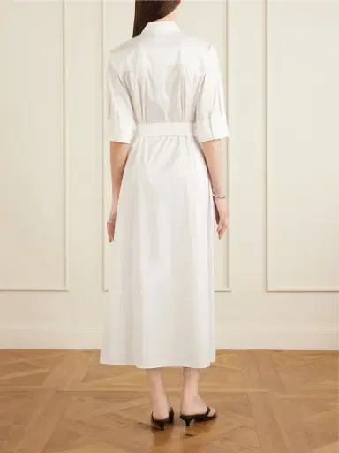 Max Mara Beachwear Cotton-blend Poplin Midi Dress | Thumbnail 3 Max Mara Beachwear Cotton-blend Poplin Midi Dress | Thumbnail 3
