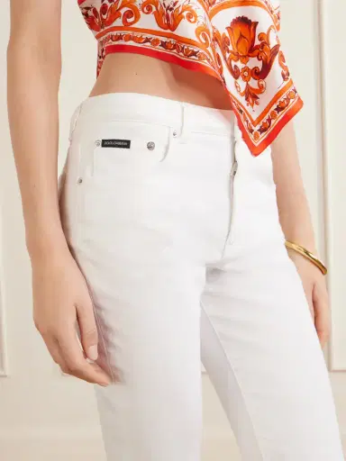 Dolce & Gabbana Mid-rise Straight-leg Capri Pants | Thumbnail 4 Dolce & Gabbana Mid-rise Straight-leg Capri Pants | Thumbnail 4