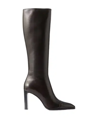 Saint Laurent Venetia Leather Knee Boots | Thumbnail 1 Saint Laurent Venetia Leather Knee Boots | Thumbnail 1