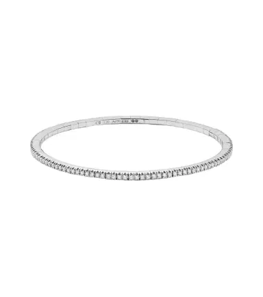 Bucherer Fine Jewellery Stretchy 18kt white gold bracelet with diamonds | Thumbnail 1 Bucherer Fine Jewellery Stretchy 18kt white gold bracelet with diamonds | Thumbnail 1