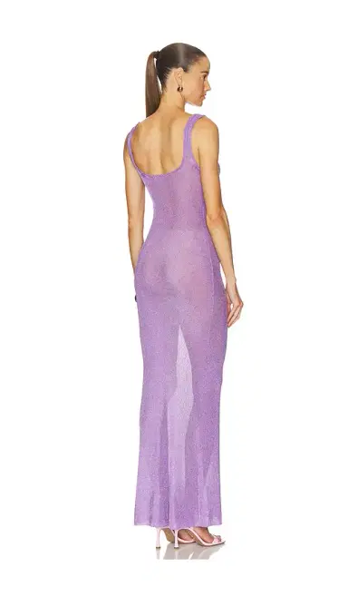 SEROYA Martina Metallic Knit Dress | Thumbnail 3 SEROYA Martina Metallic Knit Dress | Thumbnail 3
