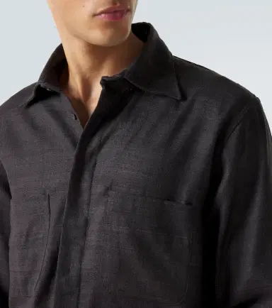 Saman Amel Regis silk shirt jacket | Thumbnail 2 Saman Amel Regis silk shirt jacket | Thumbnail 2