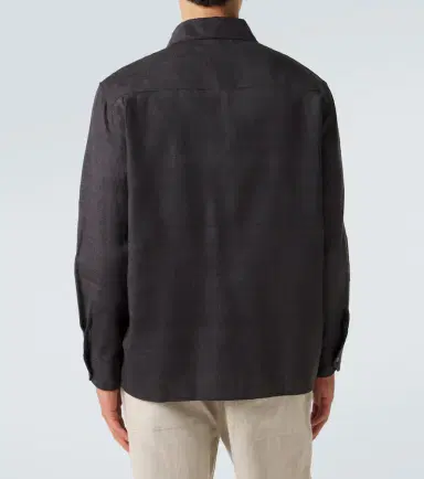 Saman Amel Regis silk shirt jacket | Thumbnail 4 Saman Amel Regis silk shirt jacket | Thumbnail 4