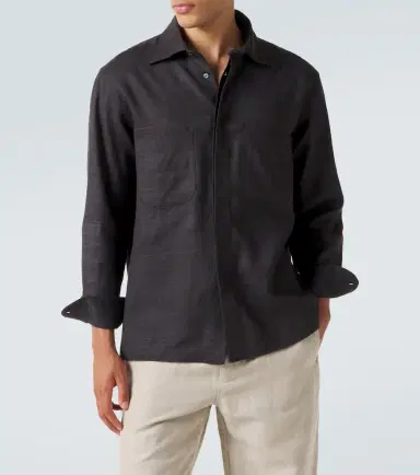 Saman Amel Regis silk shirt jacket | Thumbnail 6 Saman Amel Regis silk shirt jacket | Thumbnail 6