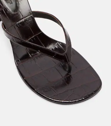 Amina Muaddi Juliette croc-effect leather thong sandals | Thumbnail 4 Amina Muaddi Juliette croc-effect leather thong sandals | Thumbnail 4