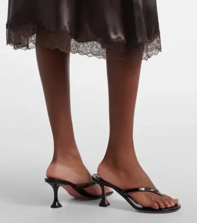 Amina Muaddi Juliette croc-effect leather thong sandals | Thumbnail 6 Amina Muaddi Juliette croc-effect leather thong sandals | Thumbnail 6