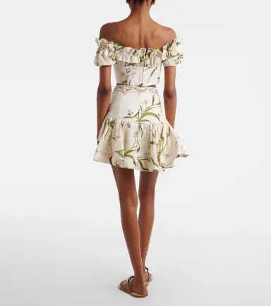 Agua by Agua Bendita Jacarina printed linen miniskirt | Thumbnail 3 Agua by Agua Bendita Jacarina printed linen miniskirt | Thumbnail 3