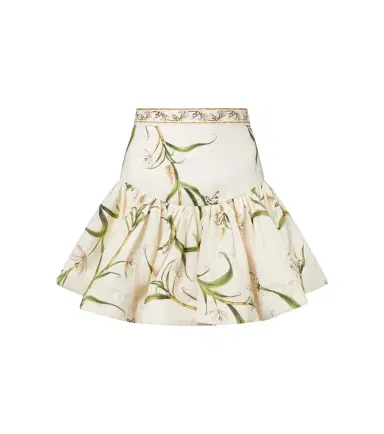 Agua by Agua Bendita Jacarina printed linen miniskirt | Thumbnail 1 Agua by Agua Bendita Jacarina printed linen miniskirt | Thumbnail 1