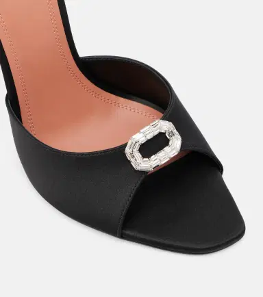 Amina Muaddi Camelia embellished satin mules | Thumbnail 3 Amina Muaddi Camelia embellished satin mules | Thumbnail 3