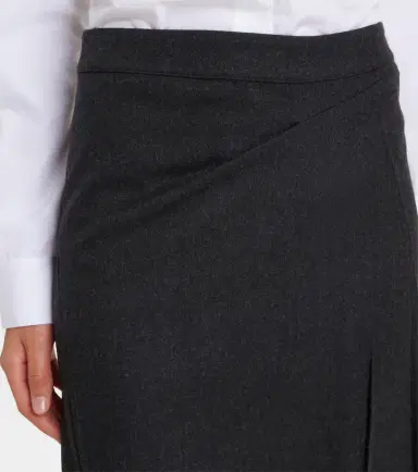 Victoria Beckham Draped virgin wool midi skirt | Thumbnail 2 Victoria Beckham Draped virgin wool midi skirt | Thumbnail 2