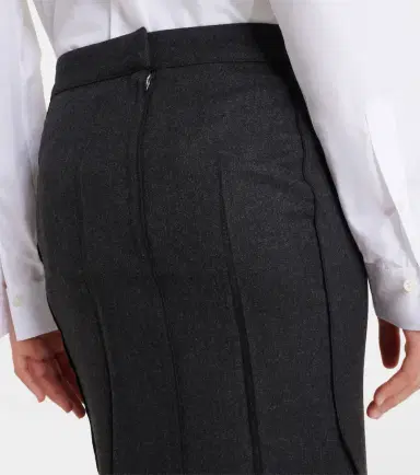 Victoria Beckham Draped virgin wool midi skirt | Thumbnail 5 Victoria Beckham Draped virgin wool midi skirt | Thumbnail 5