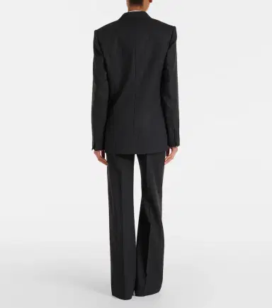 Victoria Beckham Alina virgin wool flared pants | Thumbnail 3 Victoria Beckham Alina virgin wool flared pants | Thumbnail 3
