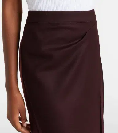 Victoria Beckham Draped virgin wool midi skirt | Thumbnail 2 Victoria Beckham Draped virgin wool midi skirt | Thumbnail 2