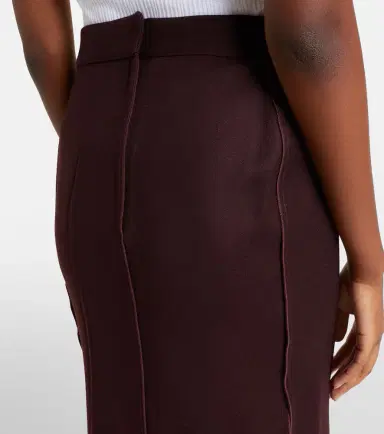 Victoria Beckham Draped virgin wool midi skirt | Thumbnail 6 Victoria Beckham Draped virgin wool midi skirt | Thumbnail 6