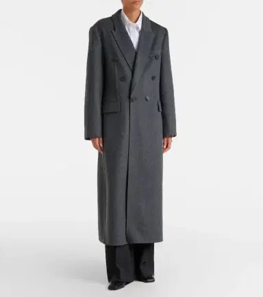 Victoria Beckham Double-breasted wool-blend coat | Thumbnail 2 Victoria Beckham Double-breasted wool-blend coat | Thumbnail 2