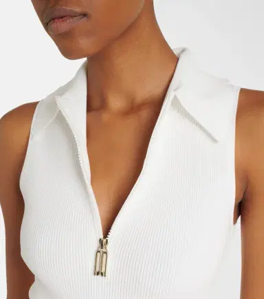 Victoria Beckham Mira ribbed-knit zip-up midi dress | Thumbnail 4 Victoria Beckham Mira ribbed-knit zip-up midi dress | Thumbnail 4