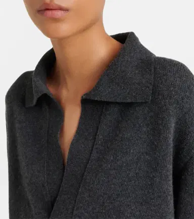 Victoria Beckham Genevieve wool and cashmere polo sweater | Thumbnail 4 Victoria Beckham Genevieve wool and cashmere polo sweater | Thumbnail 4