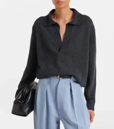 Victoria Beckham Genevieve wool and cashmere polo sweater | Thumbnail 5 Victoria Beckham Genevieve wool and cashmere polo sweater | Thumbnail 5
