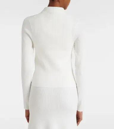 Victoria Beckham Mila ribbed-knit zip-up top | Thumbnail 5 Victoria Beckham Mila ribbed-knit zip-up top | Thumbnail 5