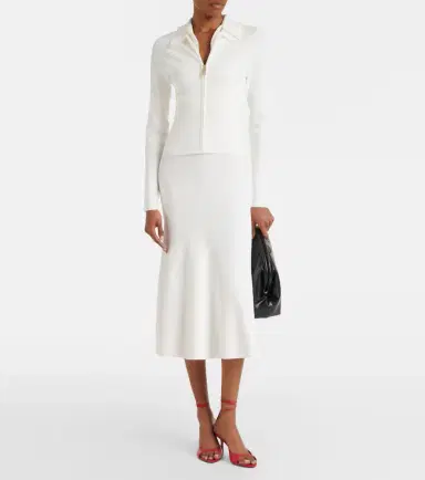 Victoria Beckham Mila ribbed-knit zip-up top | Thumbnail 6 Victoria Beckham Mila ribbed-knit zip-up top | Thumbnail 6