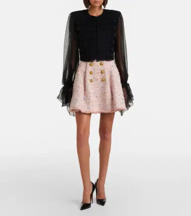 Balmain Tweed miniskirt | Thumbnail 3 Balmain Tweed miniskirt | Thumbnail 3