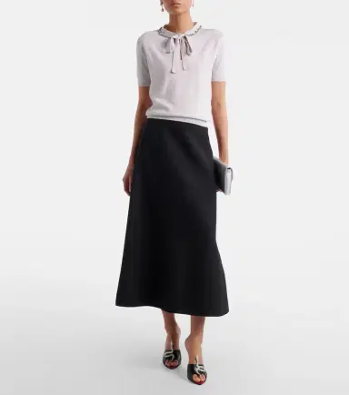Valentino Embellished tie-neck virgin wool sweater | Thumbnail 6 Valentino Embellished tie-neck virgin wool sweater | Thumbnail 6