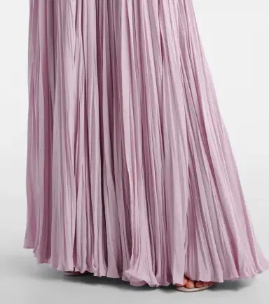 Marmar Halim Ana crêpe and chiffon gown | Thumbnail 4 Marmar Halim Ana crêpe and chiffon gown | Thumbnail 4