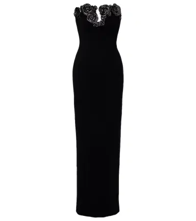 Rachel Gilbert Mirage floral-appliqué bustier gown | Thumbnail 1 Rachel Gilbert Mirage floral-appliqué bustier gown | Thumbnail 1