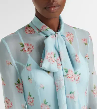 Leo Lin Lilith bow-detail floral chiffon maxi dress | Thumbnail 2 Leo Lin Lilith bow-detail floral chiffon maxi dress | Thumbnail 2