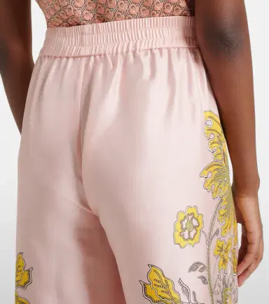 La DoubleJ Floral silk twill palazzo pants | Thumbnail 2 La DoubleJ Floral silk twill palazzo pants | Thumbnail 2