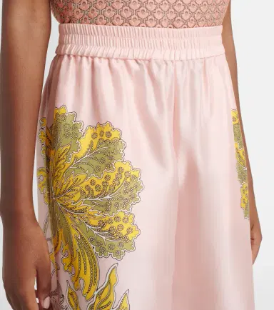 La DoubleJ Floral silk twill palazzo pants | Thumbnail 5 La DoubleJ Floral silk twill palazzo pants | Thumbnail 5