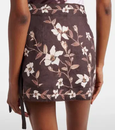 Agua by Agua Bendita Luna floral linen beach cover-up | Thumbnail 3 Agua by Agua Bendita Luna floral linen beach cover-up | Thumbnail 3