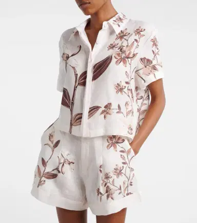 Agua by Agua Bendita Virtuosa floral linen shirt | Thumbnail 3 Agua by Agua Bendita Virtuosa floral linen shirt | Thumbnail 3