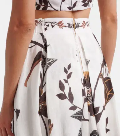 Agua by Agua Bendita Delta floral linen maxi skirt | Thumbnail 2 Agua by Agua Bendita Delta floral linen maxi skirt | Thumbnail 2