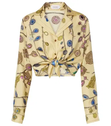 Versace Printed silk twill shirt | Thumbnail 1 Versace Printed silk twill shirt | Thumbnail 1