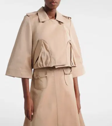 Dorothee Schumacher Luxury Layer cropped cotton-blend jacket | Thumbnail 2 Dorothee Schumacher Luxury Layer cropped cotton-blend jacket | Thumbnail 2