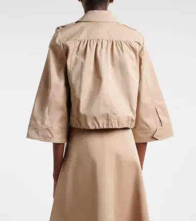 Dorothee Schumacher Luxury Layer cropped cotton-blend jacket | Thumbnail 3 Dorothee Schumacher Luxury Layer cropped cotton-blend jacket | Thumbnail 3