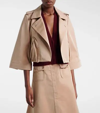 Dorothee Schumacher Luxury Layer cropped cotton-blend jacket | Thumbnail 4 Dorothee Schumacher Luxury Layer cropped cotton-blend jacket | Thumbnail 4