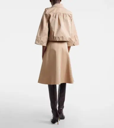 Dorothee Schumacher Luxury Layer belted cotton-blend midi skirt | Thumbnail 3 Dorothee Schumacher Luxury Layer belted cotton-blend midi skirt | Thumbnail 3